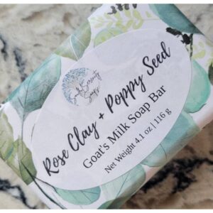 Rose Clay + Poppy Seed Goat's Milk Soap Bar