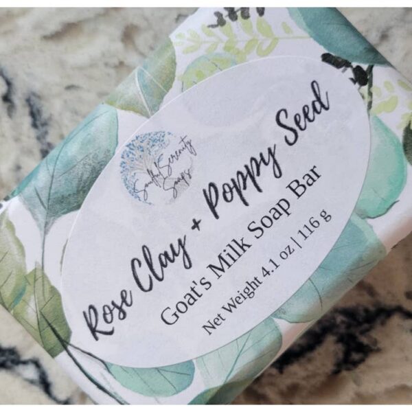 Rose Clay + Poppy Seed Goat's Milk Soap Bar